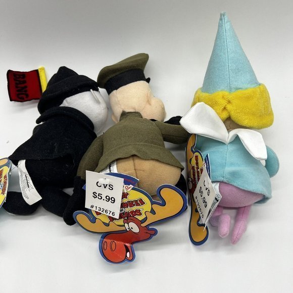 Rocky And Bullwinkle & Friends Fractured Fairy, Boris & Fearless Leader Stuffins - Picture 8 of 8